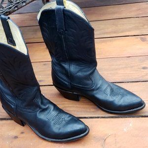 Durango Black Leather Western Style Boots Size 8